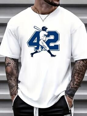 Dodgers T Shirt XL Retro MLB Jackie Robinson Throwback Men's LA Tee New White